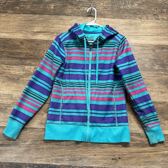 Under Armour Vibrant Striped Hoodie - Picture 1 of 5